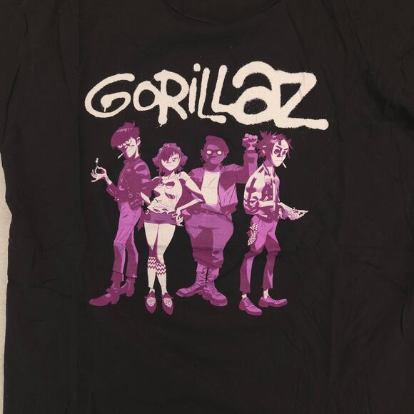 Gorillaz Band Crew Neck Graphic Shirt Womens Size Extra Large XL Black - Picture 4 of 8